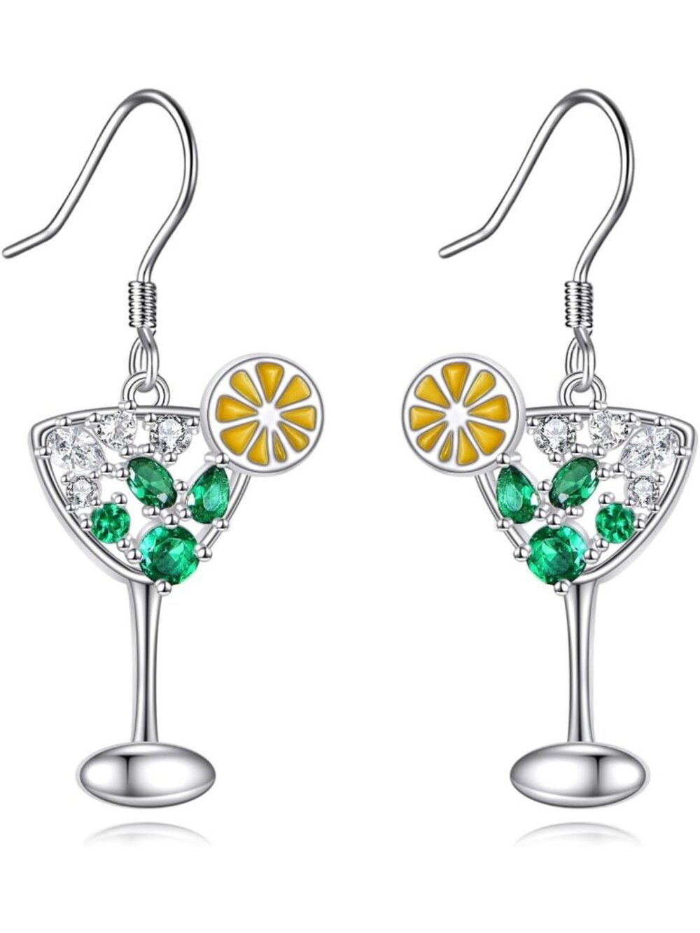 Funny Food Dangle Earrings - S925 Sterling Silver Cheese, Corn, Pizza